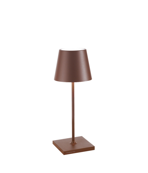 Lampada da Tavolo Senza Fili Poldina mini Pro Corten