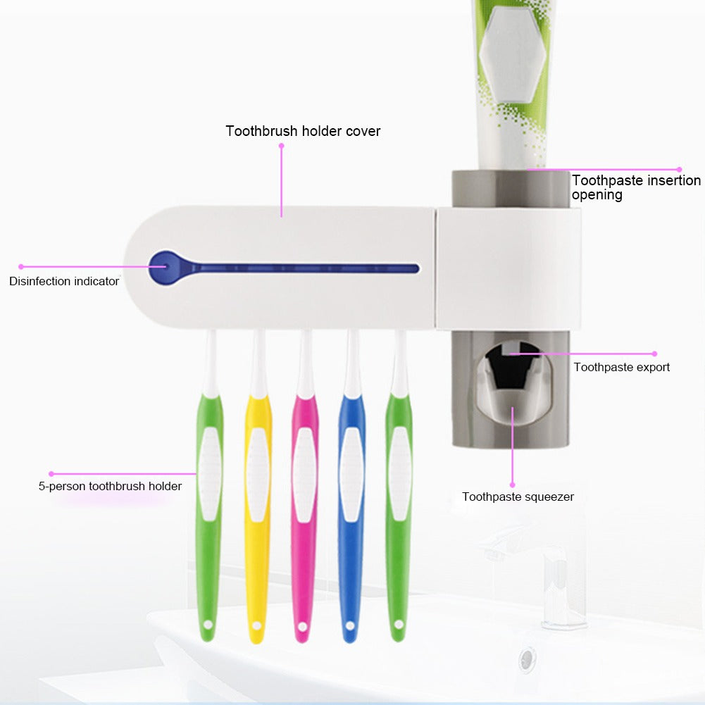 UV toothbrush sterilizer Toothpaste holder