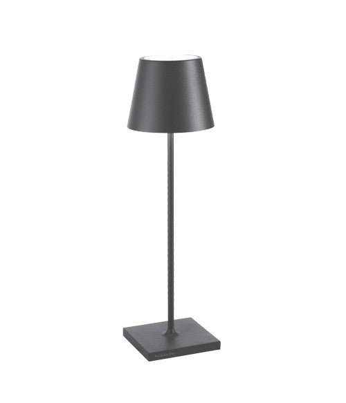 Lampada da Tavolo Senza Fili Poldina Pro Grigio Scuro