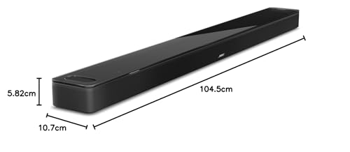 Bose Smart Ultra Soundbar con Dolby Atmos e controllo vocale Alexa, AI Bluetooth Wireless, sistema audio surround per TV, Nero