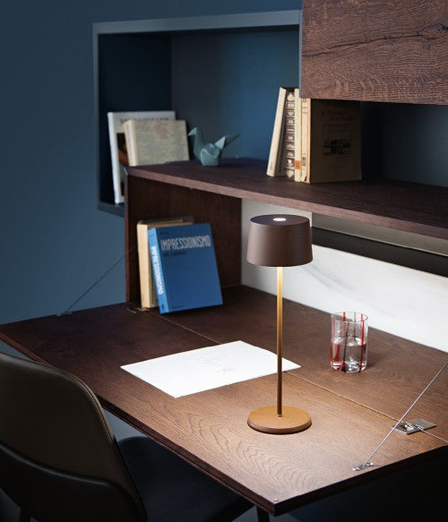 Olivia Pro Wireless Table Lamp Dark Grey