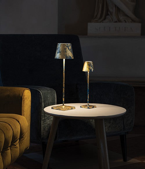 Lampada da Tavolo Senza Fili Poldina Pro Blu Avio