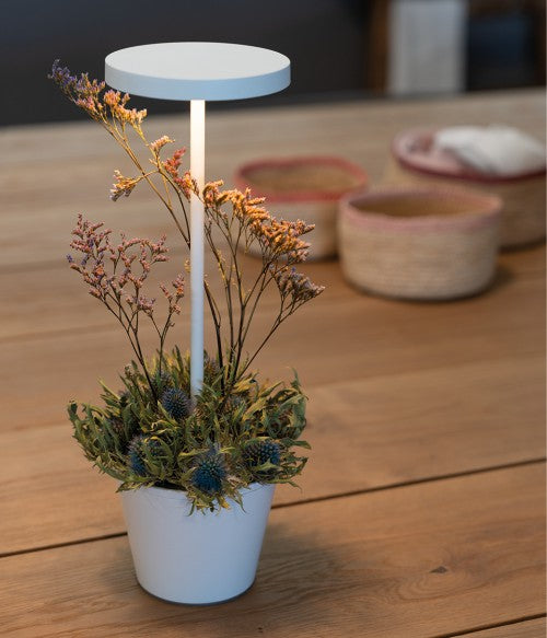 Lampada da Tavolo Senza Fili Poldina Reverso bianco