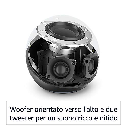 Echo (4ª generazione) | Altoparlante intelligente Wi-Fi e Bluetooth, suono di qualità premium, con Dolby, hub per Casa Intelligente e Alexa | Bianco ghiaccio
