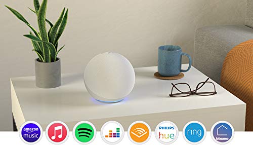 Echo (4ª generazione) | Altoparlante intelligente Wi-Fi e Bluetooth, suono di qualità premium, con Dolby, hub per Casa Intelligente e Alexa | Bianco ghiaccio