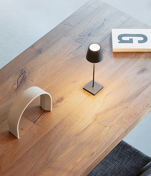 Lampada da Tavolo Senza Fili Poldina Pro Grigio Scuro