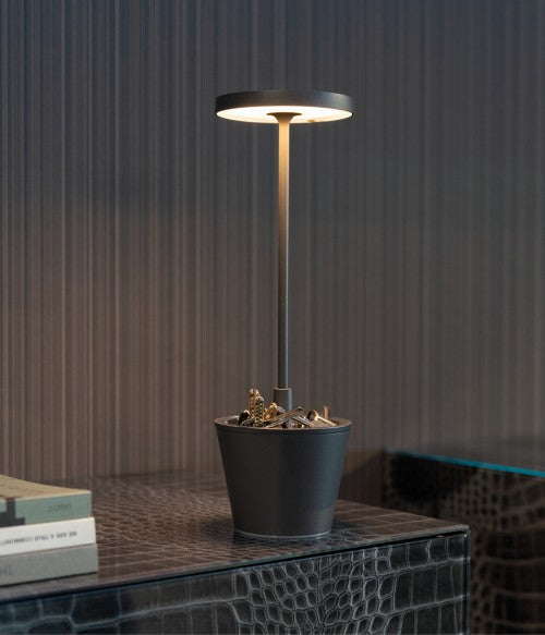 Lampada da Tavolo Senza Fili Poldina Reverso bianco