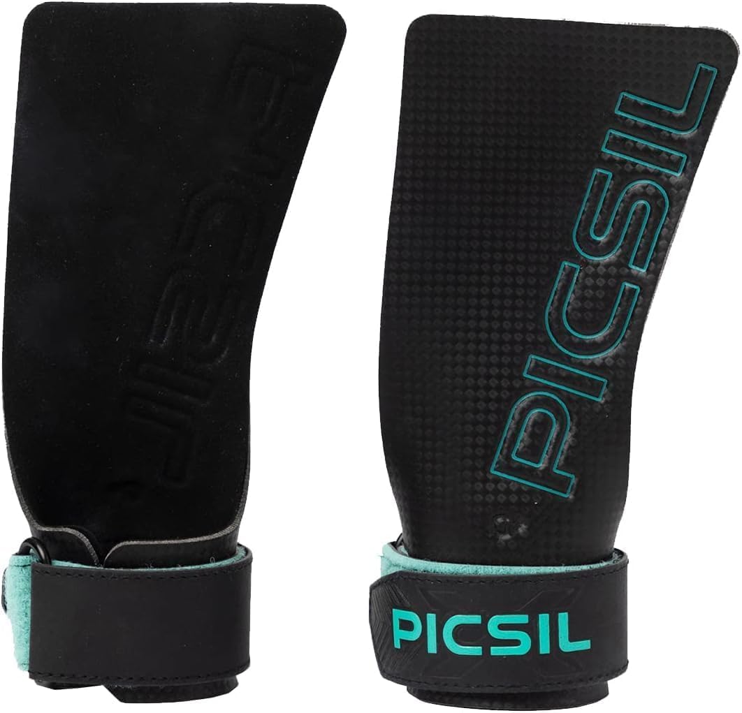 PICSIL Falcon Grip per Allenamento Funzionale, Manopole Sintetiche per Sollevamento Pesi, Muscle-Up, Ginnastica, Pad Extra 0.08m Evita la Formazione di Vescichem G+ (L/XL)