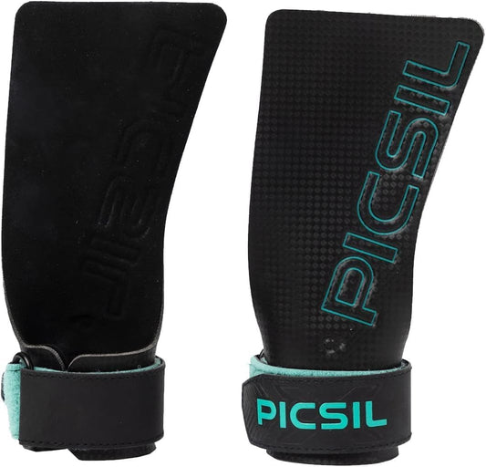 PICSIL Falcon Grip per Allenamento Funzionale, Manopole Sintetiche per Sollevamento Pesi, Muscle-Up, Ginnastica, Pad Extra 0.08m Evita la Formazione di Vescichem G+ (L/XL)