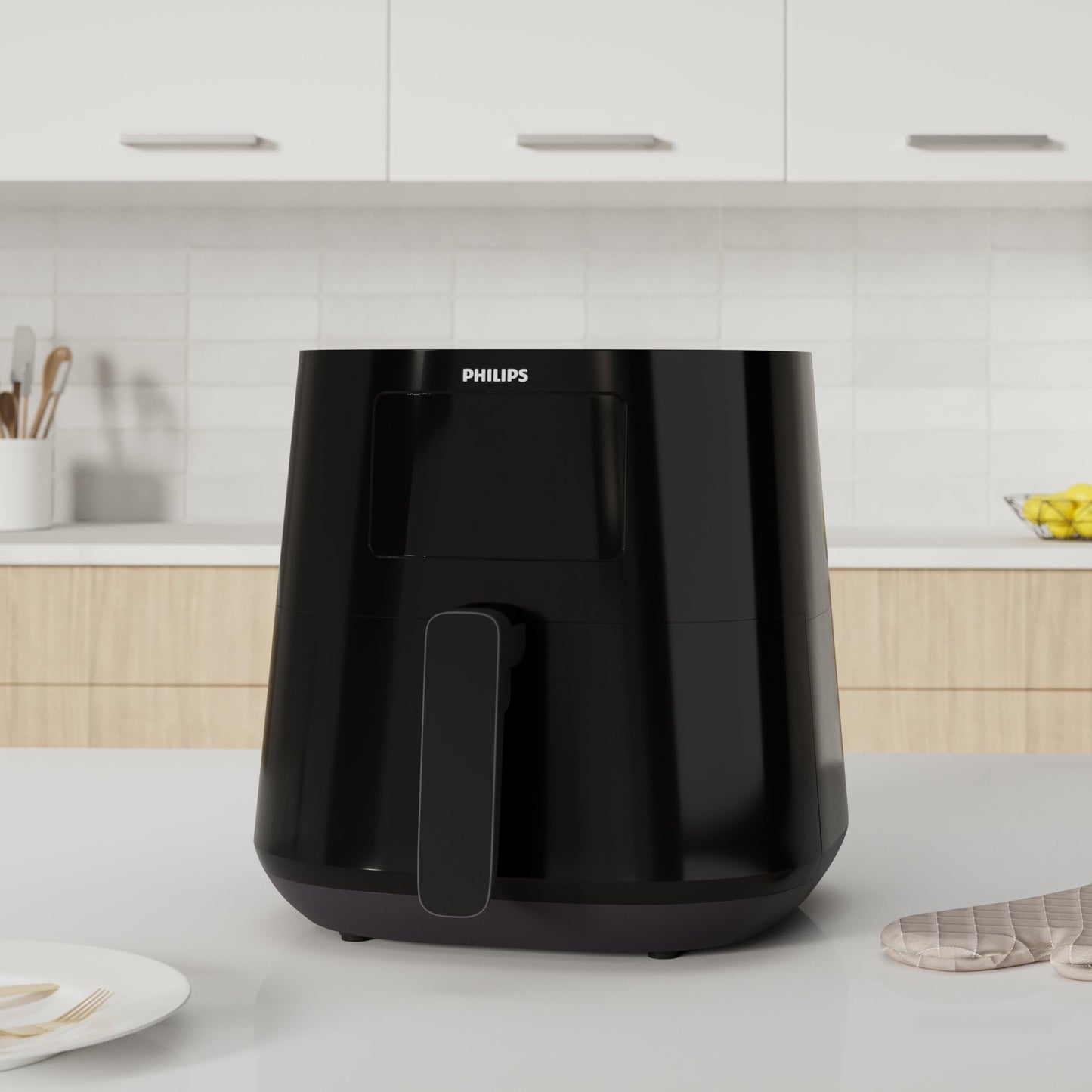 PHILIPS Airfryer XL Essential - 6,2 L, Friggitrice Senza Olio, WI-Fi, Tecnologia Rapid Air, Touchscreen, App HomeID (HD9280/90)