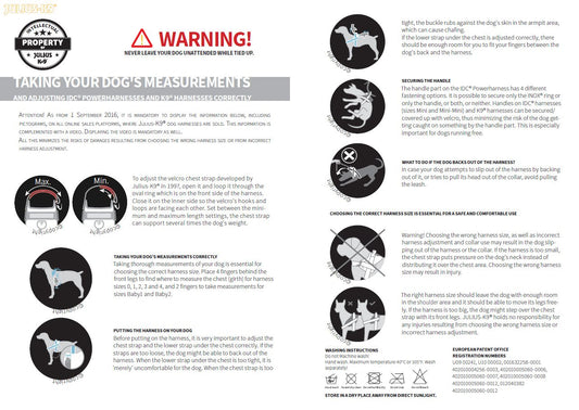 Julius-K9, Pettorina IDC Power, Taglia: XL / 2, Colore: Rosso