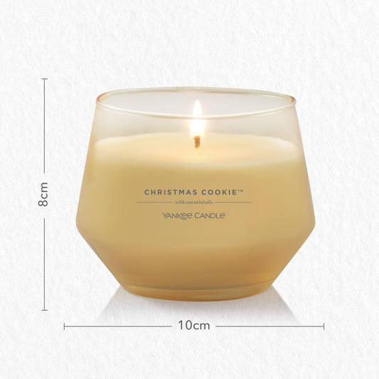 Yankee Candle Studio Candele profumate | Chrsitmas Cookie|Candele di lunga durata: 35-50 ore| Elegante design in vetro con cera viola| Regalo per le donne, regali per le mamme, regali di nozze