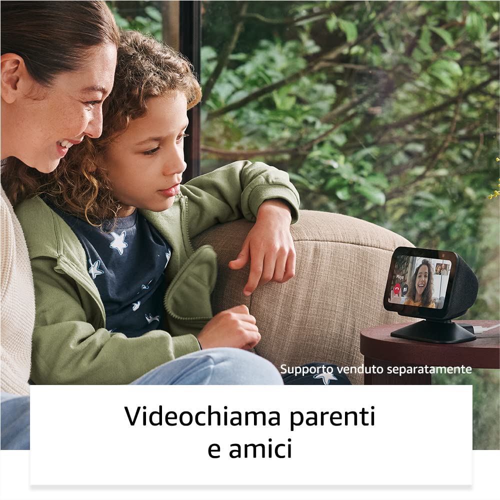 Echo Show 5 (3ª generazione) | Schermo touch intelligente e compatto, con Alexa: controllo della Casa Intelligente e molto altro | Antracite