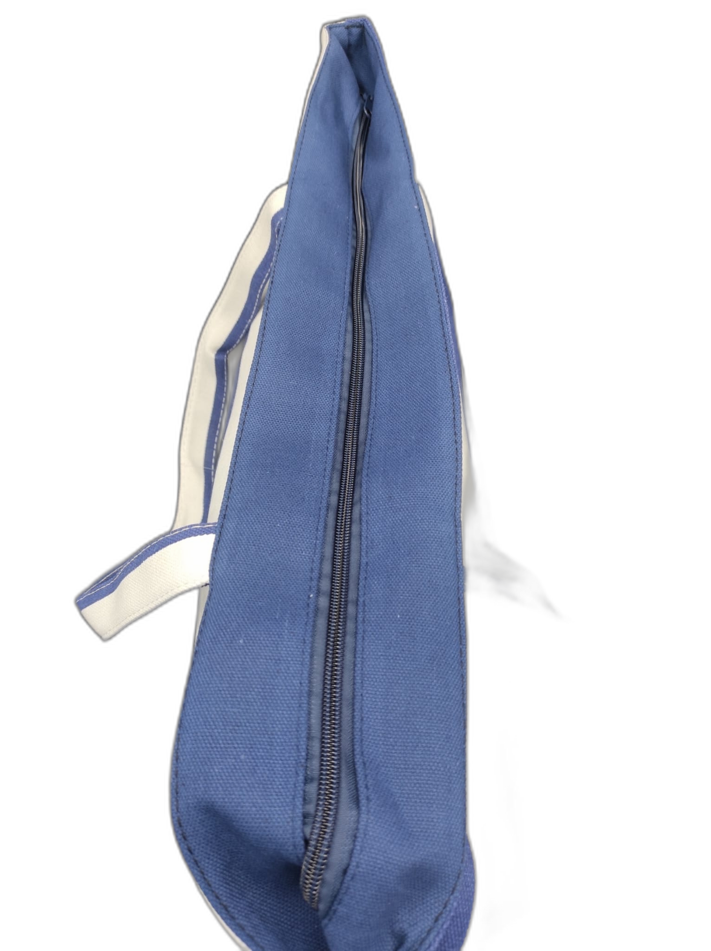 Striped beach bag