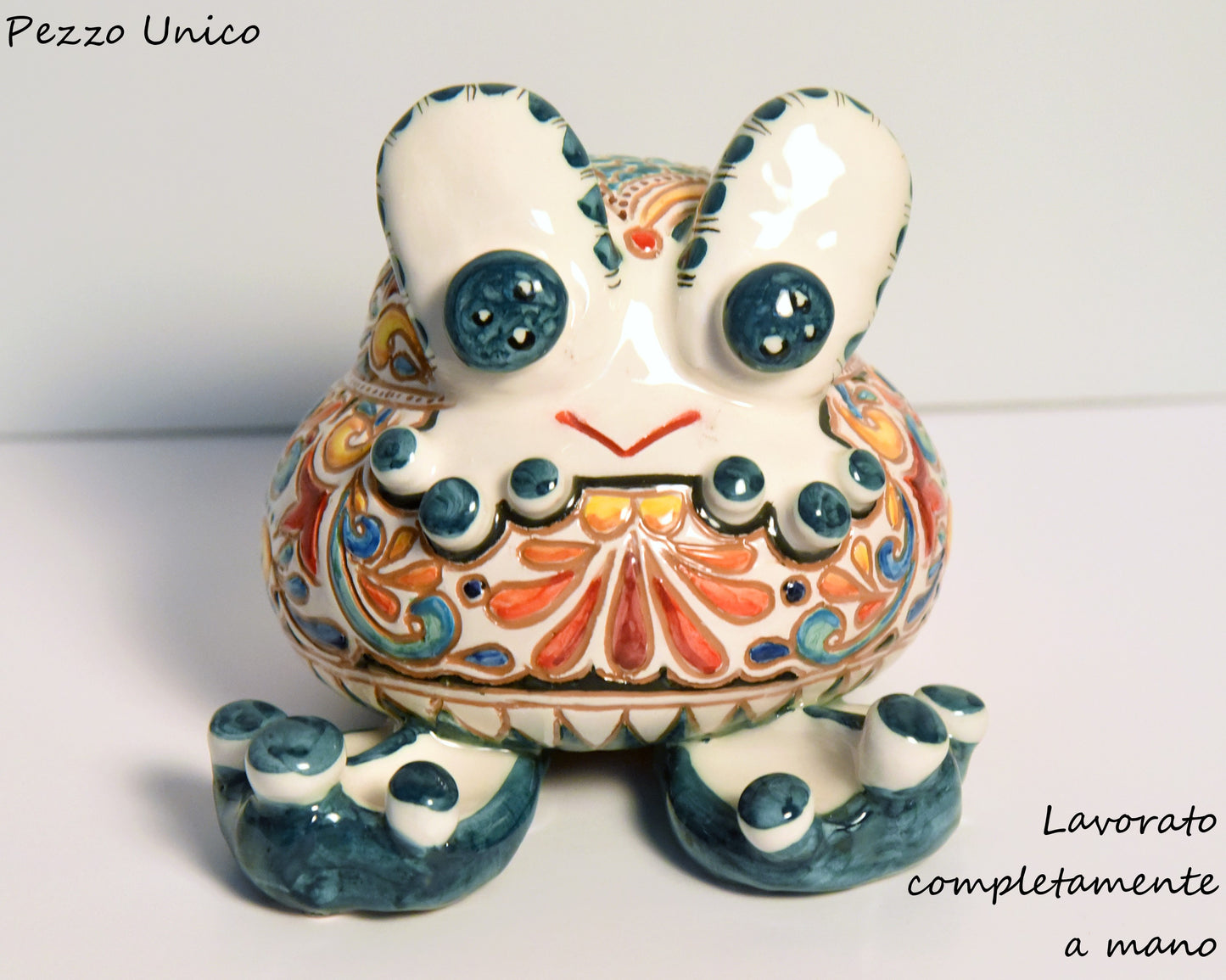 Rana in ceramica pezzo unico
