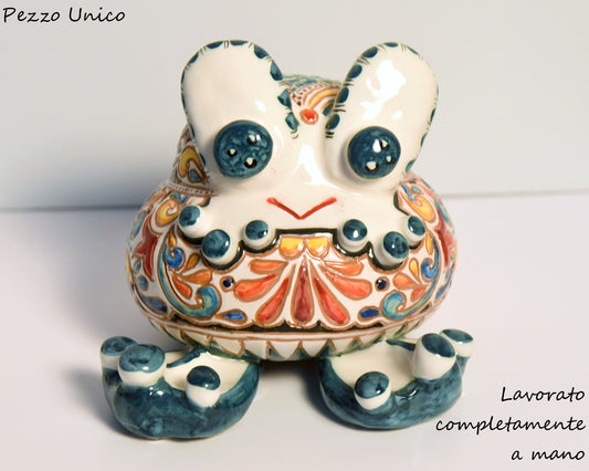 Rana in ceramica pezzo unico
