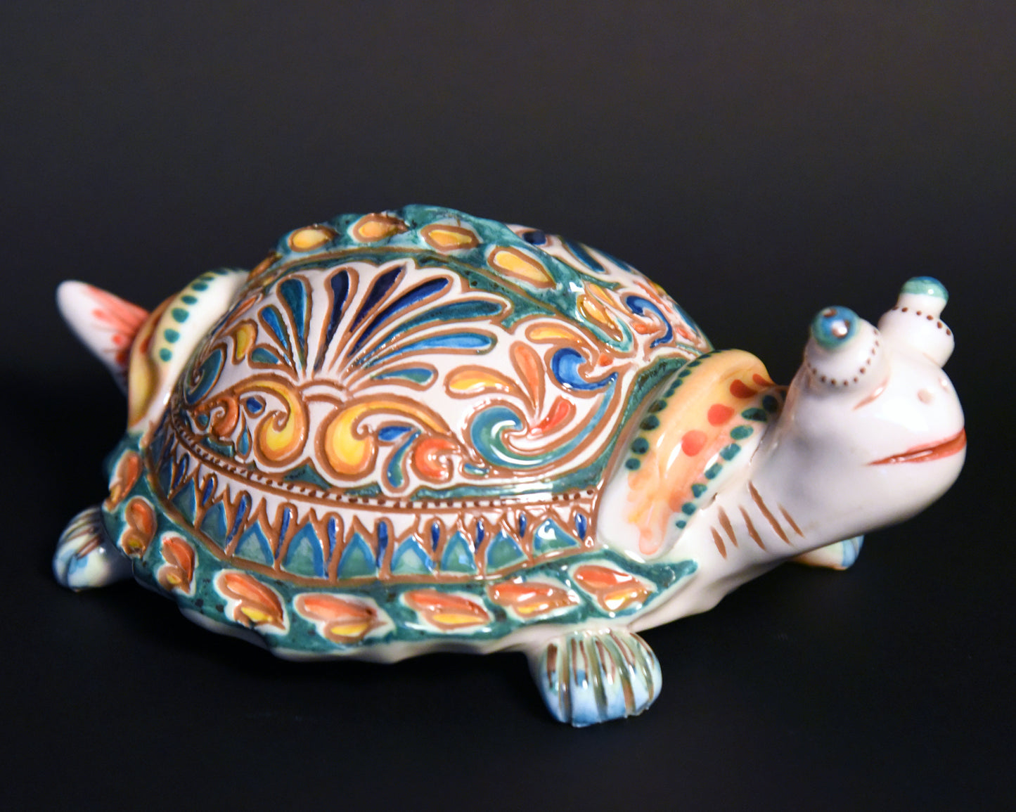 Tartaruga in ceramica pezzo unico
