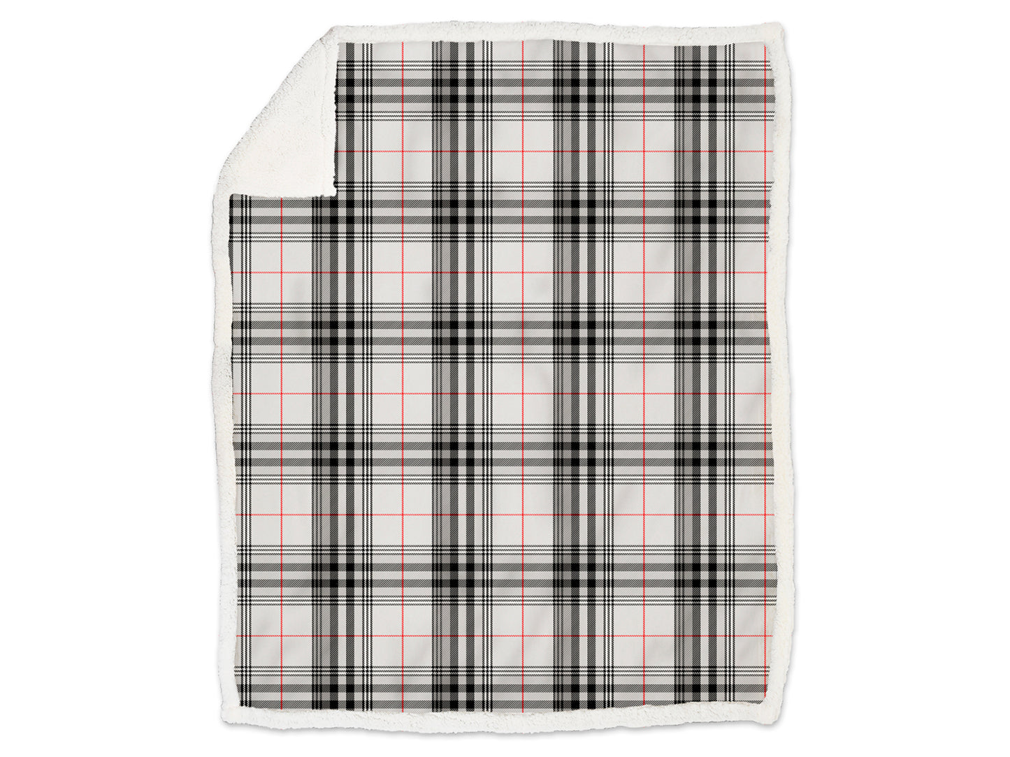Plaid Morbidotto Light Boston in Pile 130x160 Daunex