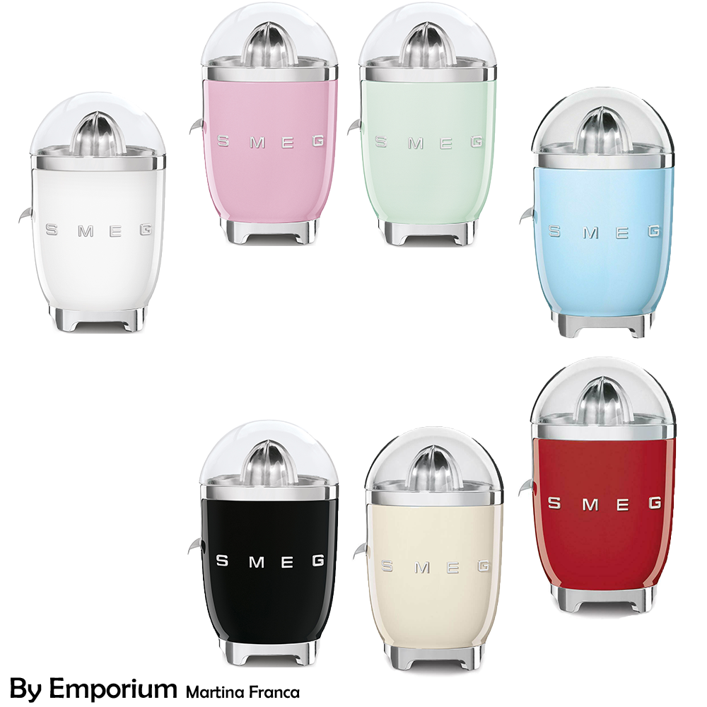 Exprimidor de cítricos eléctrico multifunción Smeg CJF01WHEU