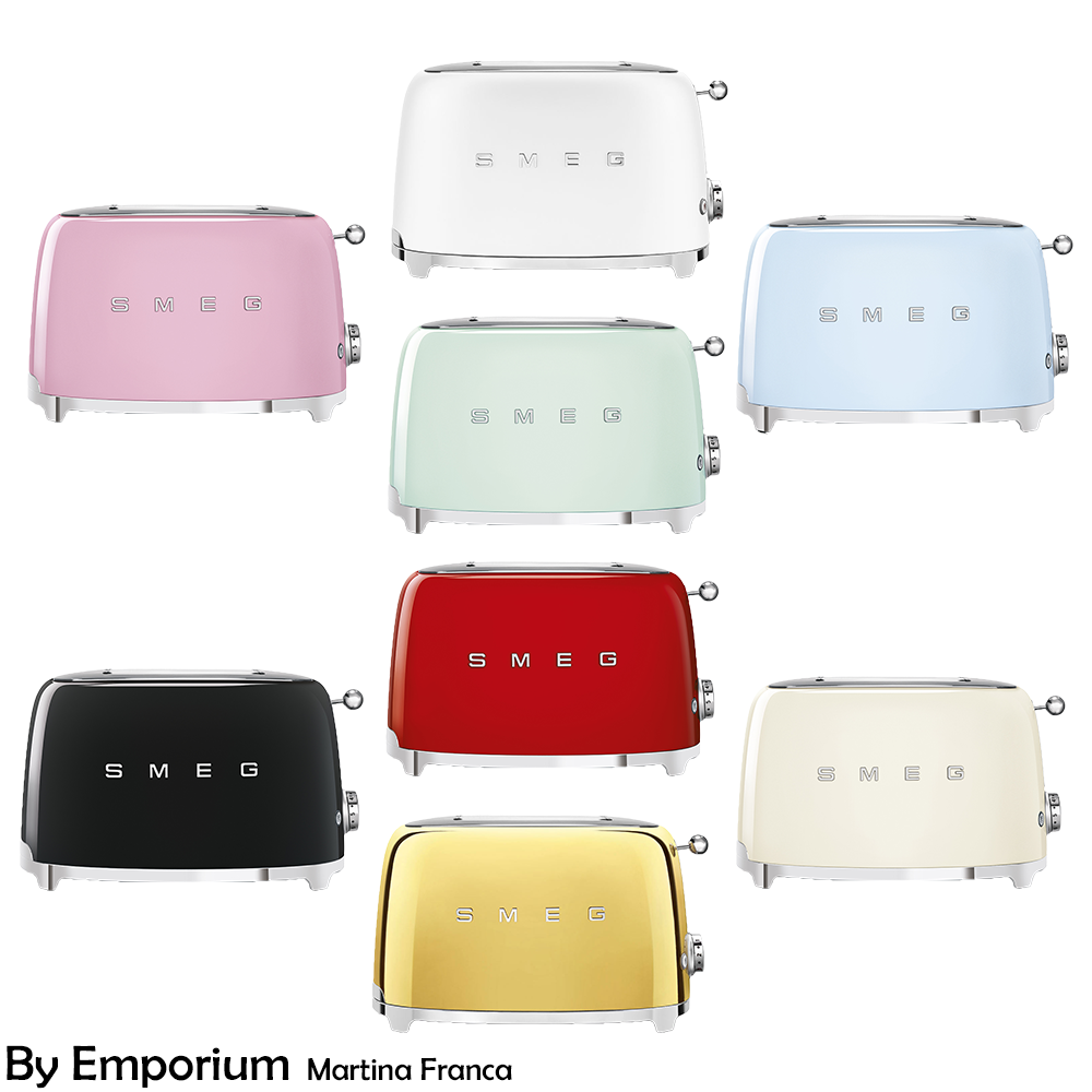 Tostadora Smeg varios colores rebanadas Tienda Fortuna Italia