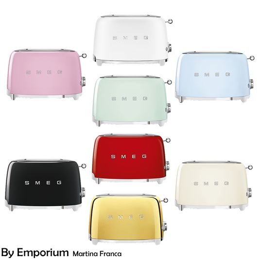 Smeg 2 slice toaster 1950s design 950 W