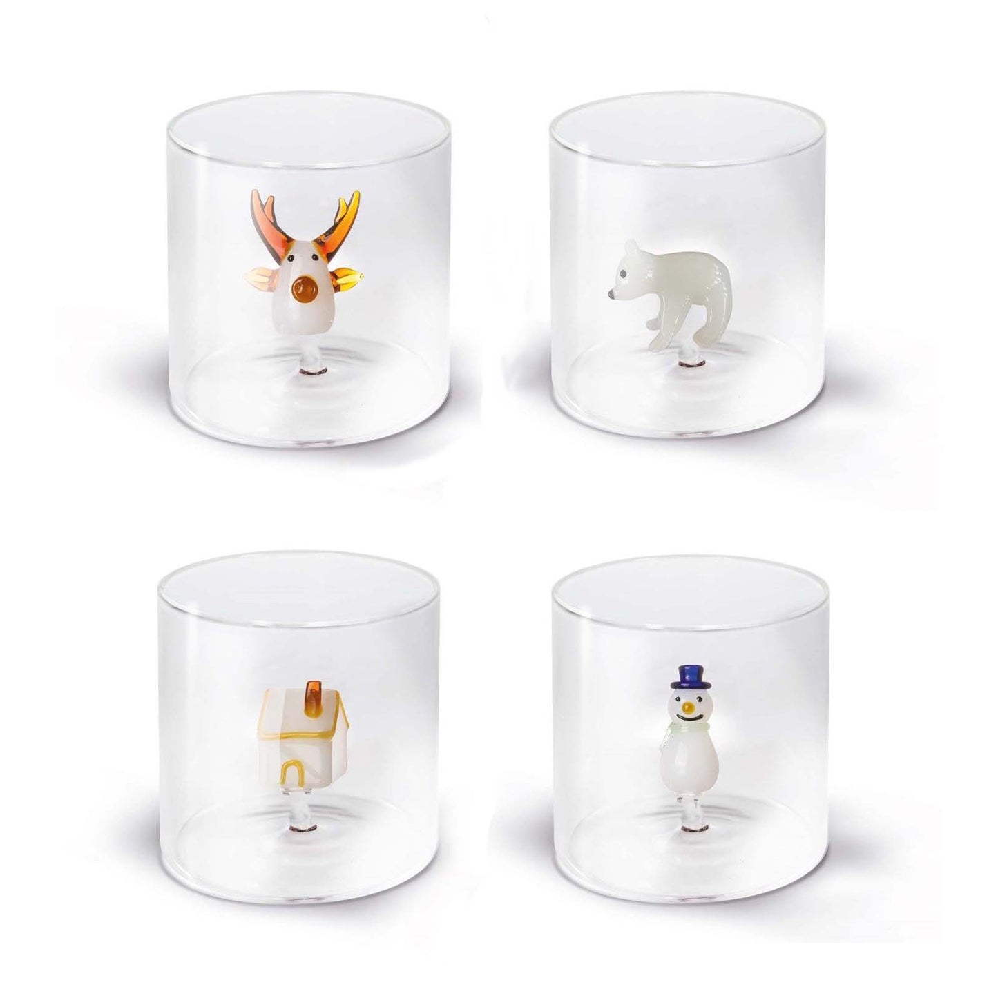 WD Lifestyle Glass Figures in Glass Animal Subjects