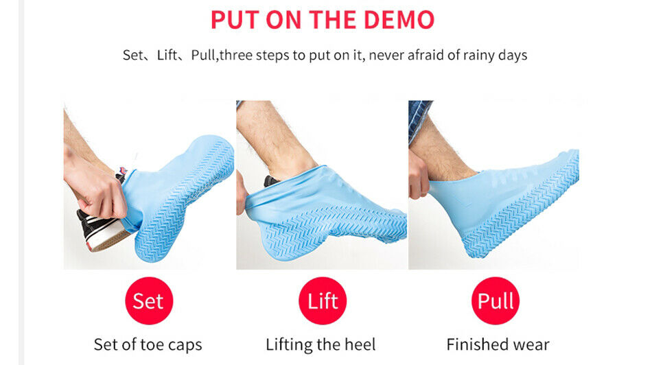Cubrezapatos de silicona flexible e impermeable