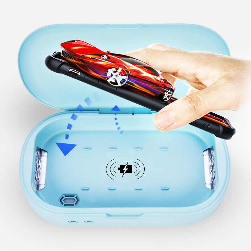 Máscaras de teléfono celular con esterilizador UV