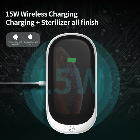 Sterilizzatore a raggi UVC per oggetti e cellulari Wireless
