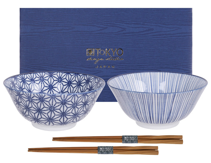 Juego de 2 cuencos Nippon Blue Tokyo Studio Design