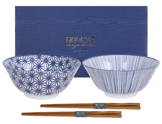 Set 2 Ciotole Nippon Blu Tokyo Studio Design