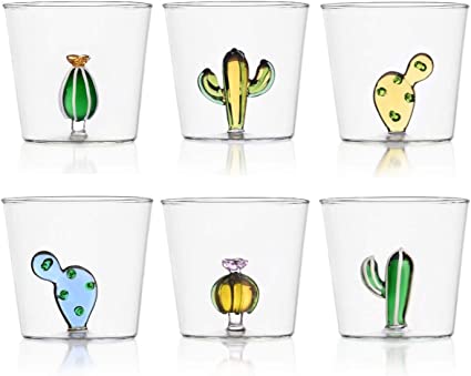 Desert Plants Glasses in Ichendorf Glass