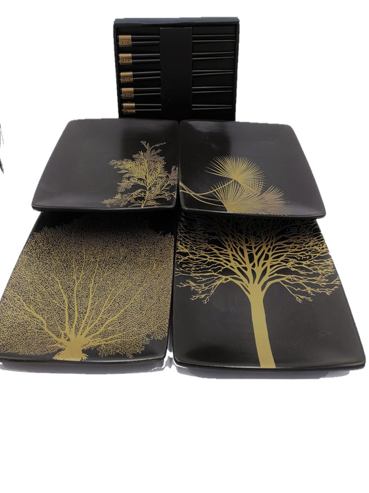 WD Lifestyle Set piatti e bacchette in ceramica