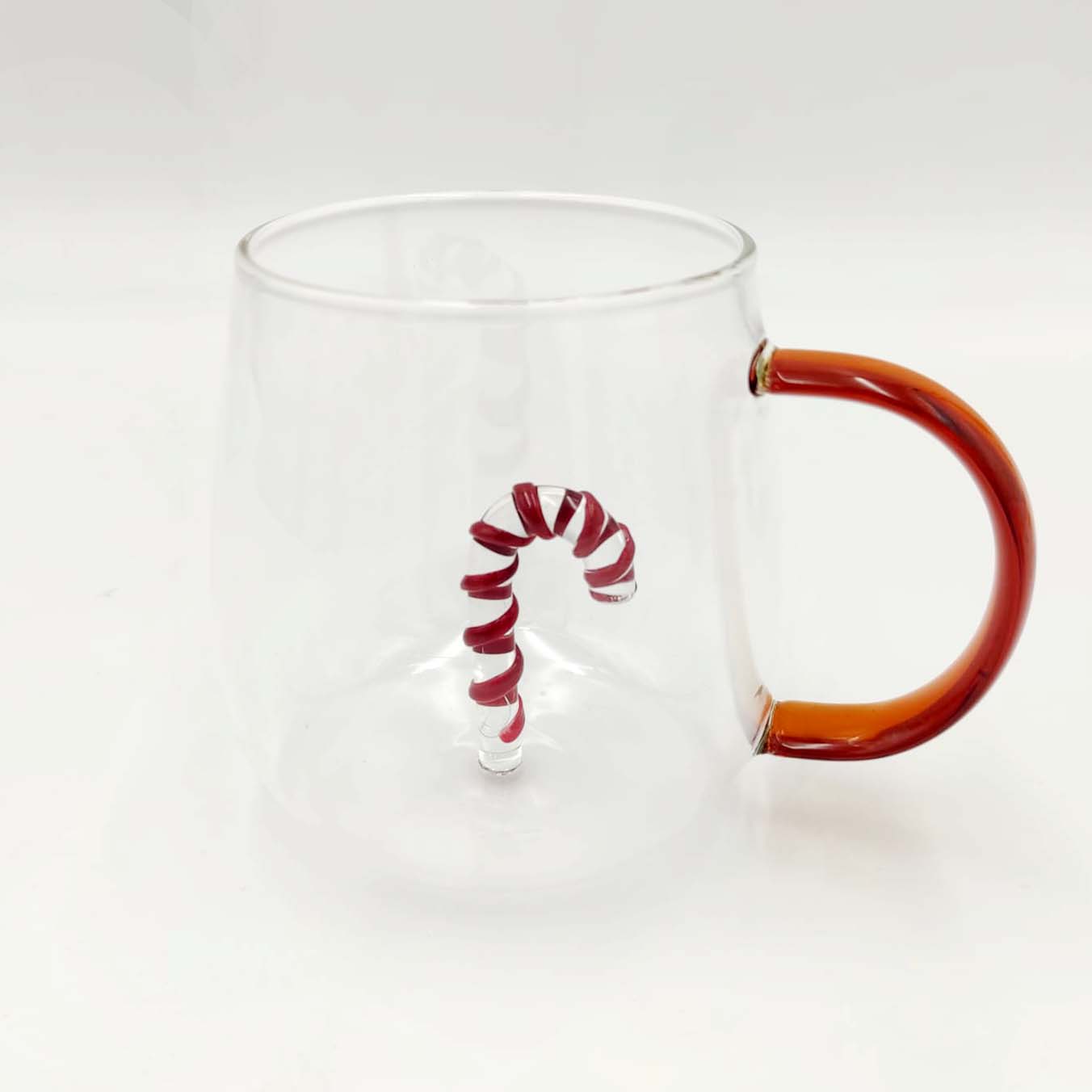 Juego de 4 tazas de cristal navideñas