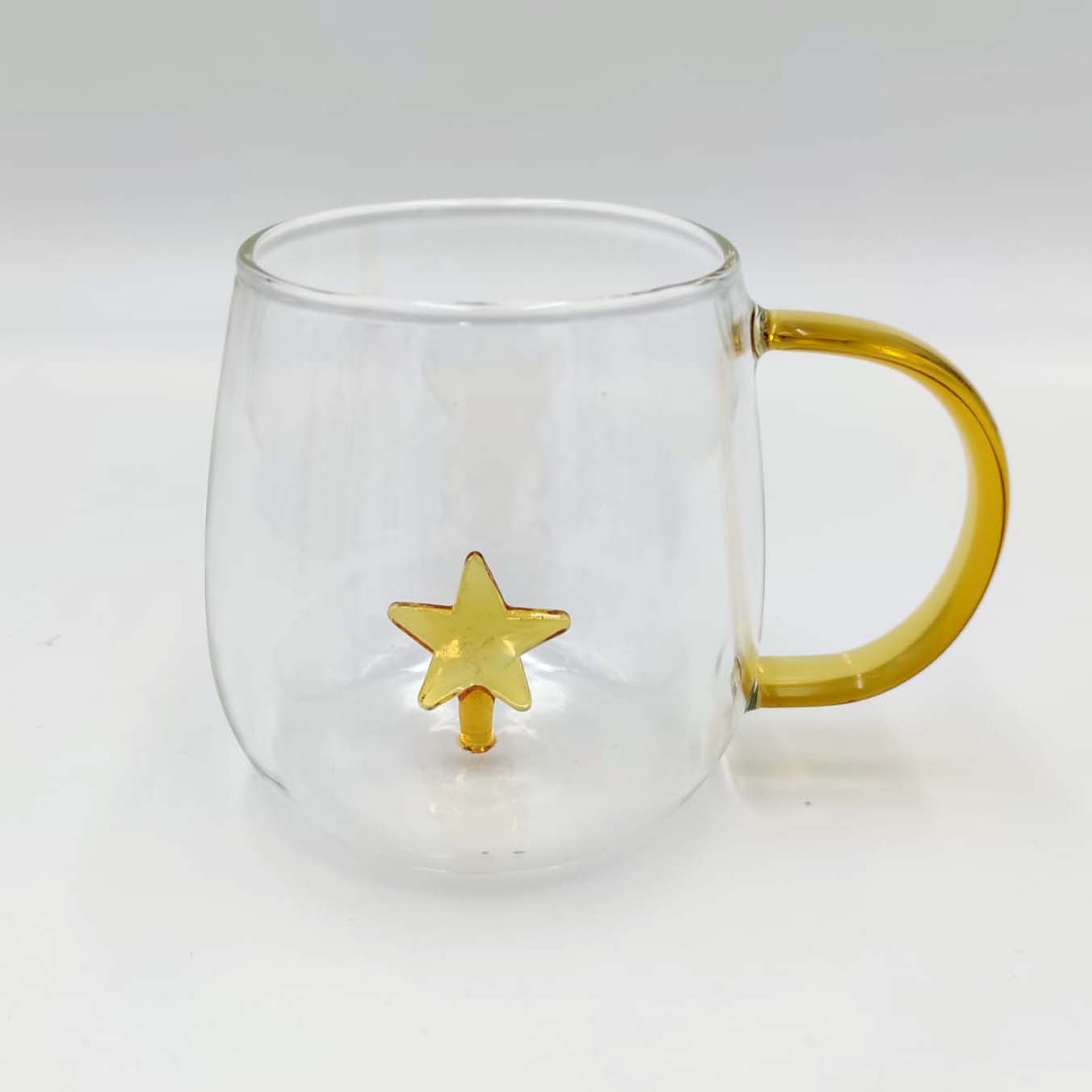 Juego de 4 tazas de cristal navideñas
