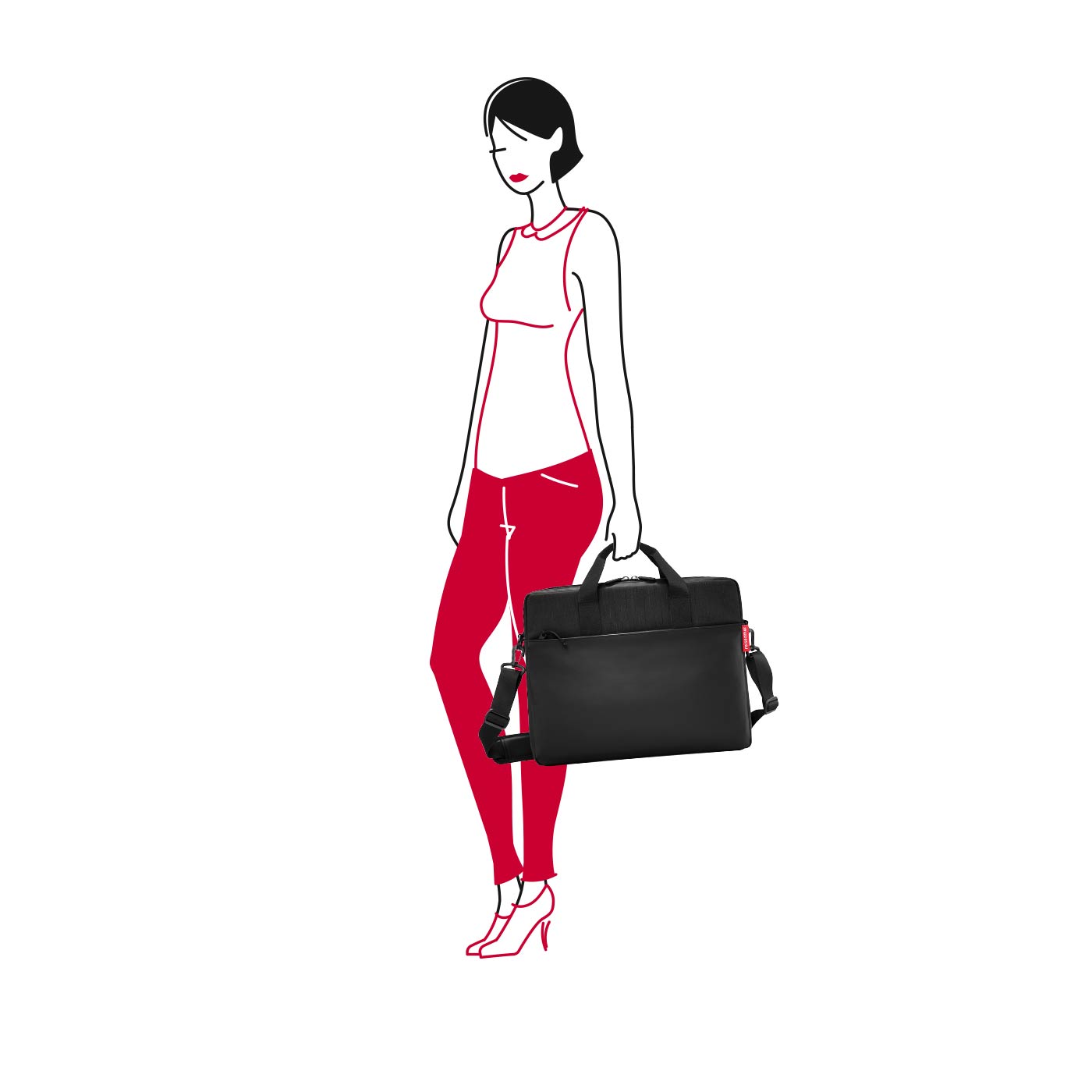 Bolso de trabajo Bolso Reisenthel negro
