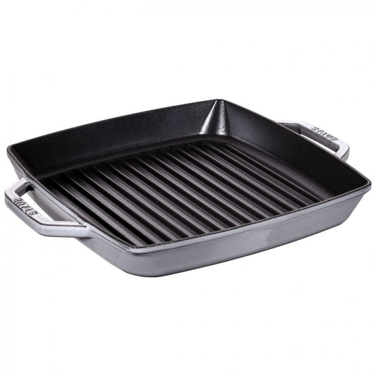 Staub Padella Grill Bistecchiera per Gas e Induzione 28x28
