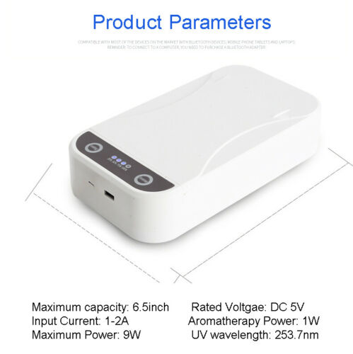 Portable UV sterilizer wireless phone object disinfection box