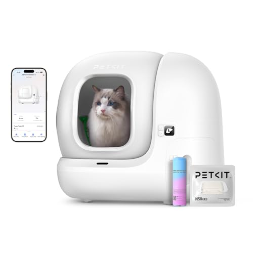 PETKIT Pura Max 2 Lettiera Gatto Autopulente, Lettiera Automatica per Gatti,Capacità Massima 76L,XSecure,Antiodore,Controllo APP per Più Gatti(Non Contiene Spray Deodorante)