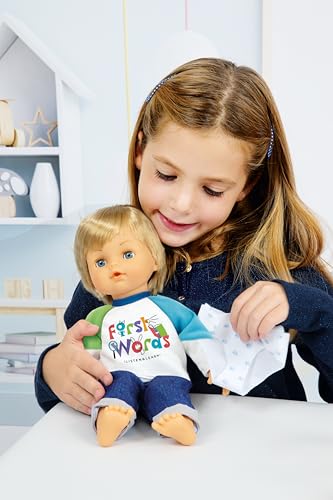 Cicciobello First Words: Bambola Interattiva 30 Cm, Ripete Le Parole Del Bambino In 5 Modi, Con Ciuccio E Libro Illustrato, Per Bambini A Partire Dai 2 Anni