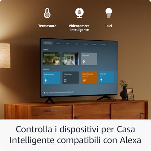 Amazon Fire TV Stick HD (Ultimo modello) | TV gratuita e in diretta, telecomando vocale Alexa, controlli per Casa Intelligente, streaming HD