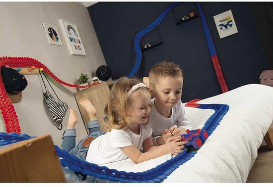 Smoby- Spidey FleXtreme Set, 7600180918, +4 anni, 4.4 m di pista, 184 pz, 1 auto spidey, batterie incluse