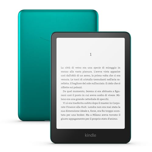 Nuovo Amazon Kindle Paperwhite Signature Edition (32 GB) | Il nostro Kindle più veloce con luce frontale a regolazione automatica, ricarica wireless, settimane di autonomia | Verde metallizzato