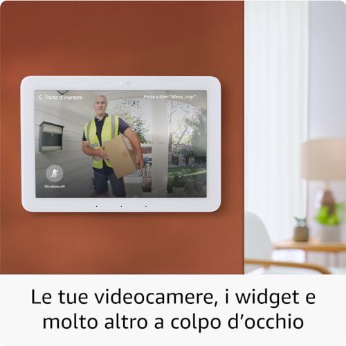 Echo Hub (Ultimo modello) | Pannello di controllo per la Casa Intelligente con Alexa e schermo da 8” | Compatibile con migliaia di dispositivi