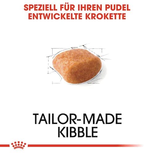 Royal Canin Poodle Adult | Confezione Doppia | 2 x 500 g | Alimento secco per Barboncini adulti | Per sostenere il pelo e il tono muscolare | Per cani a partire da 10 mesi di età