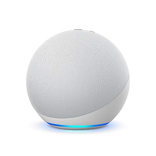 Echo (4ª generazione) | Altoparlante intelligente Wi-Fi e Bluetooth, suono di qualità premium, con Dolby, hub per Casa Intelligente e Alexa | Bianco ghiaccio