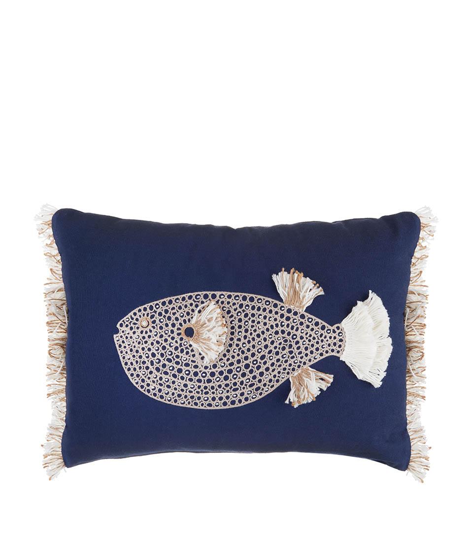 Black Goose Cushion 30x45 Fish