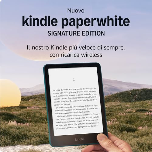 Nuovo Amazon Kindle Paperwhite Signature Edition (32 GB) | Il nostro Kindle più veloce con luce frontale a regolazione automatica, ricarica wireless, settimane di autonomia | Verde metallizzato