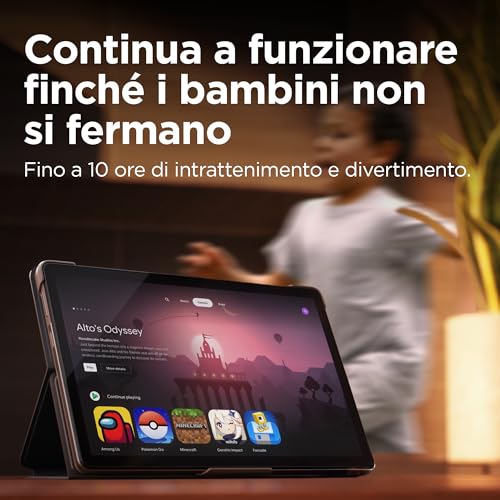 Lenovo Tab M10 3° Gen, Tablet Display 10.1" WUXGA (1920x1200), RAM 4GB, 64GB, 5000mAh, Unisoc T610, Tablet Android 11, Storm Grey, Alimentatore Incluso - Esclusiva Amazon