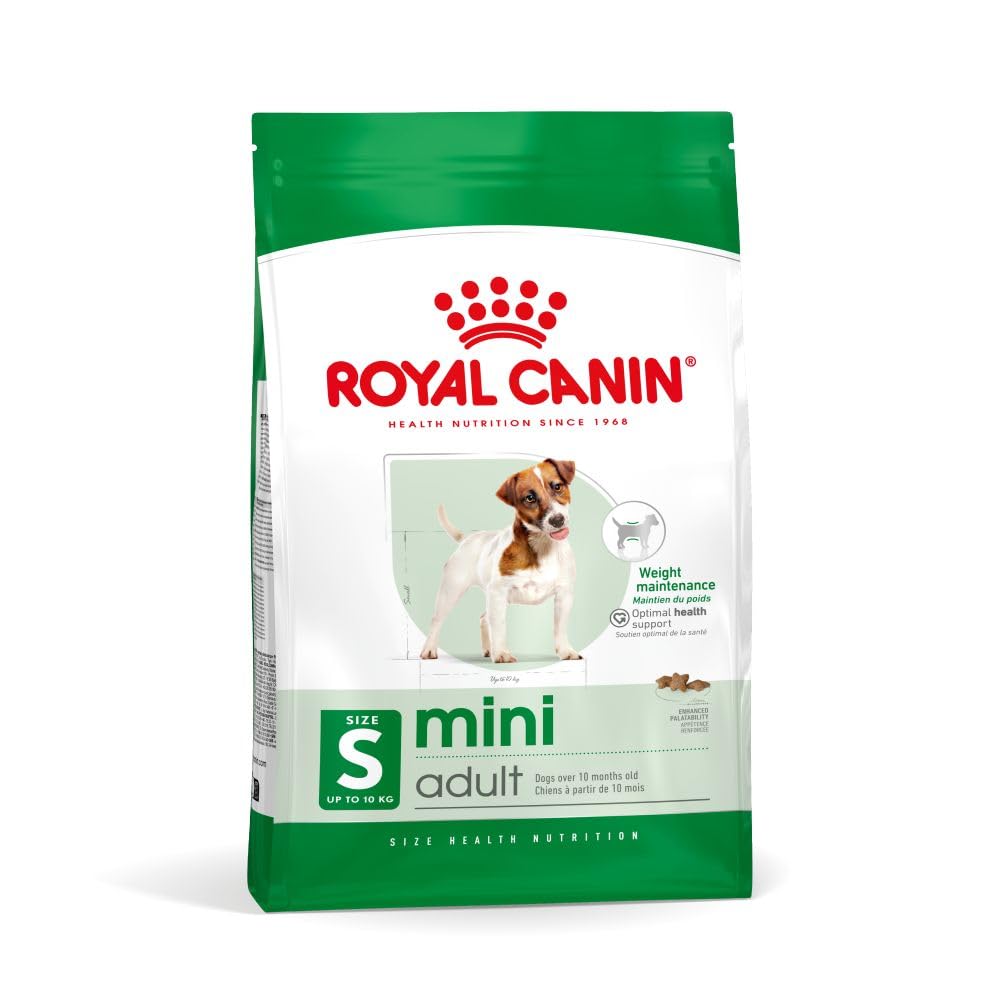 Royal Canin Mini Adult | 2 kg | Alimento completo per cani di piccola taglia | Acidi grassi omega-3 per pelle e pelo | Tenore energetico bilanciato e dimensione crocchette adattata